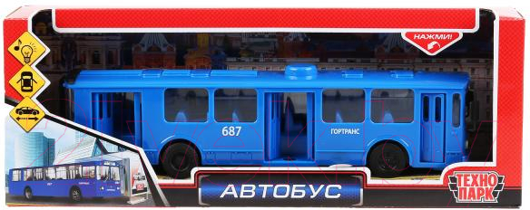 Автобус игрушечный Технопарк SB-18-38-BU-OB — фото 6