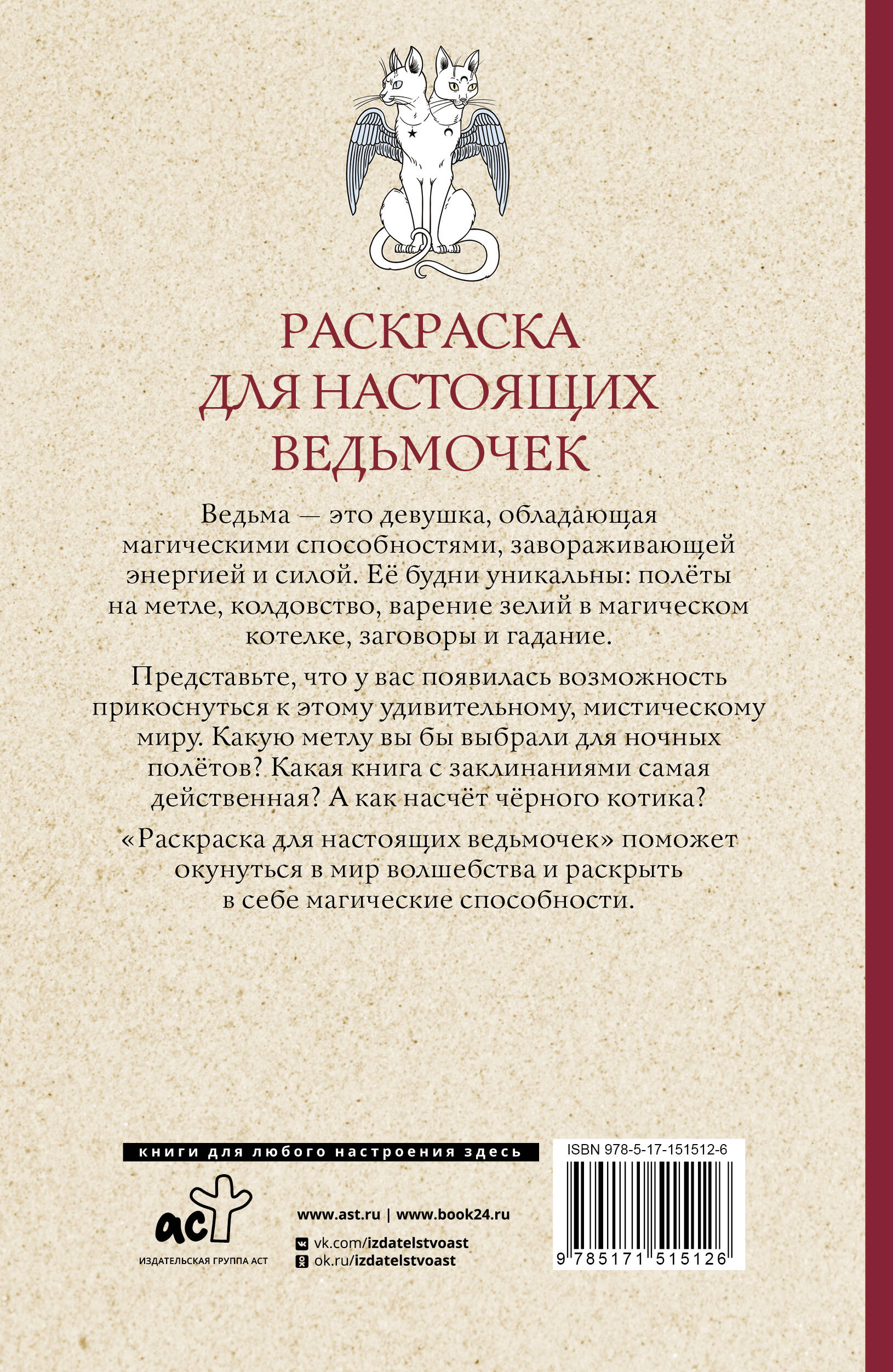 Раскраска-антистресс АСТ Раскраска для настоящих ведьмочек (Андерсон Матильда) — фото 6