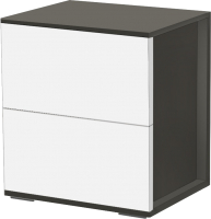 Прикроватная тумба Артём-Мебель СН 120.04 (белый/графит) - 