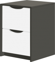 Прикроватная тумба Артём-Мебель СН 120.05 (белый/графит) - 