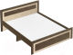Двуспальная кровать Артём-Мебель СН 120.03-1600 (дуб экспрессив бронзовый/дуб экспрессив песочный) - 