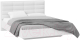 Двуспальная кровать ТриЯ Агата тип 1 160x200 (белый) - 