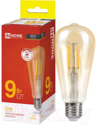 Лампа INhome LED-ST64-deco / 4690612035659