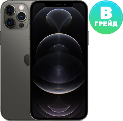 Смартфон восстановленный Apple iPhone 12 Pro 256GB Flip Грейд B (графит) - 