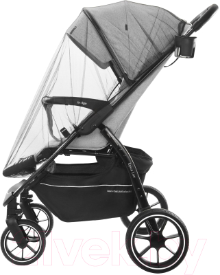 Детская прогулочная коляска INDIGO Epica Lux S (светло-серый)