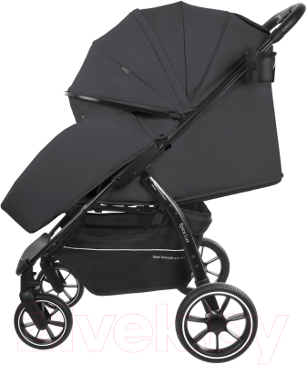 Детская прогулочная коляска INDIGO Epica Lux S (темно-серый)
