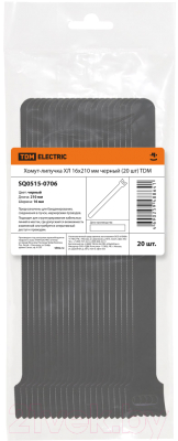 Стяжка для кабеля TDM SQ0515-0706 (черный, 20шт)