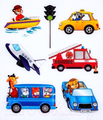 Изображение товара Набор для творчества Эврики Для рисования светом. Транспорт / 4271664