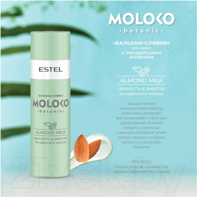 Набор косметики для тела и волос Estel Moloko Botanic Рецепт заботы 