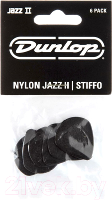 Набор медиаторов Dunlop Manufacturing Nylon Jazz II 47P2S (6шт)