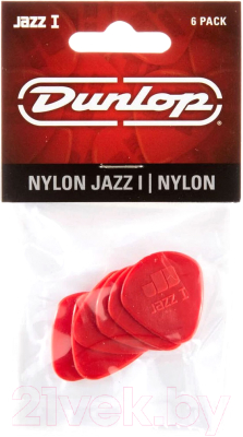 Набор медиаторов Dunlop Manufacturing Nylon Jazz I 47P1N (6шт)