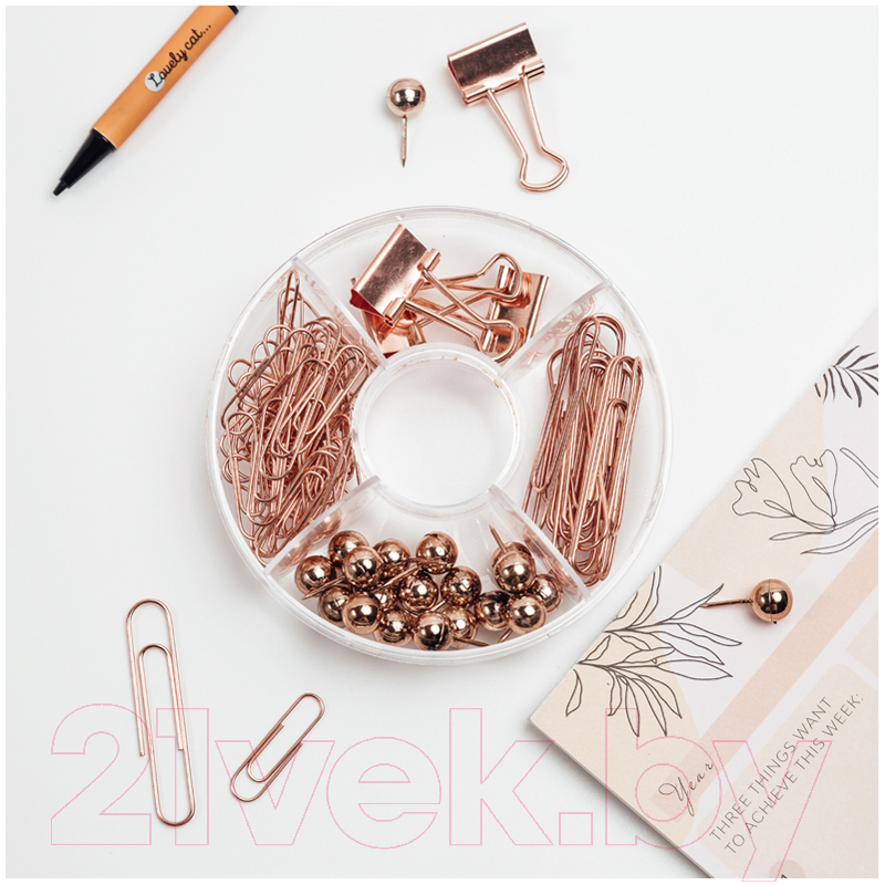 Набор канцелярских мелочей Meshu Rose Gold / MS_36946 — фото 4