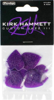 Набор медиаторов Dunlop Manufacturing Kirk Hammett Jazz III 47PKH3NPS (6шт) - 