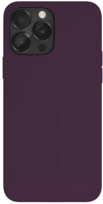 Чехол-накладка VLP Silicone Case для iPhone 14 Pro Max / 1051046 (темно-фиолетовый)