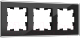 Рамка для выключателя IEK Brite BR-M32-G-K02 (черный) - 