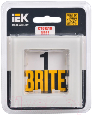 Рамка для выключателя IEK Brite BR-M12-G-K10 (ванильный)