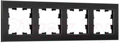 Рамка для выключателя IEK Brite BR-M42-M-K02 (черный)