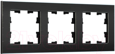 Рамка для выключателя IEK Brite BR-M32-M-K02 (черный)