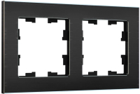 Рамка для выключателя IEK Brite BR-M22-M-K02 (черный) - 