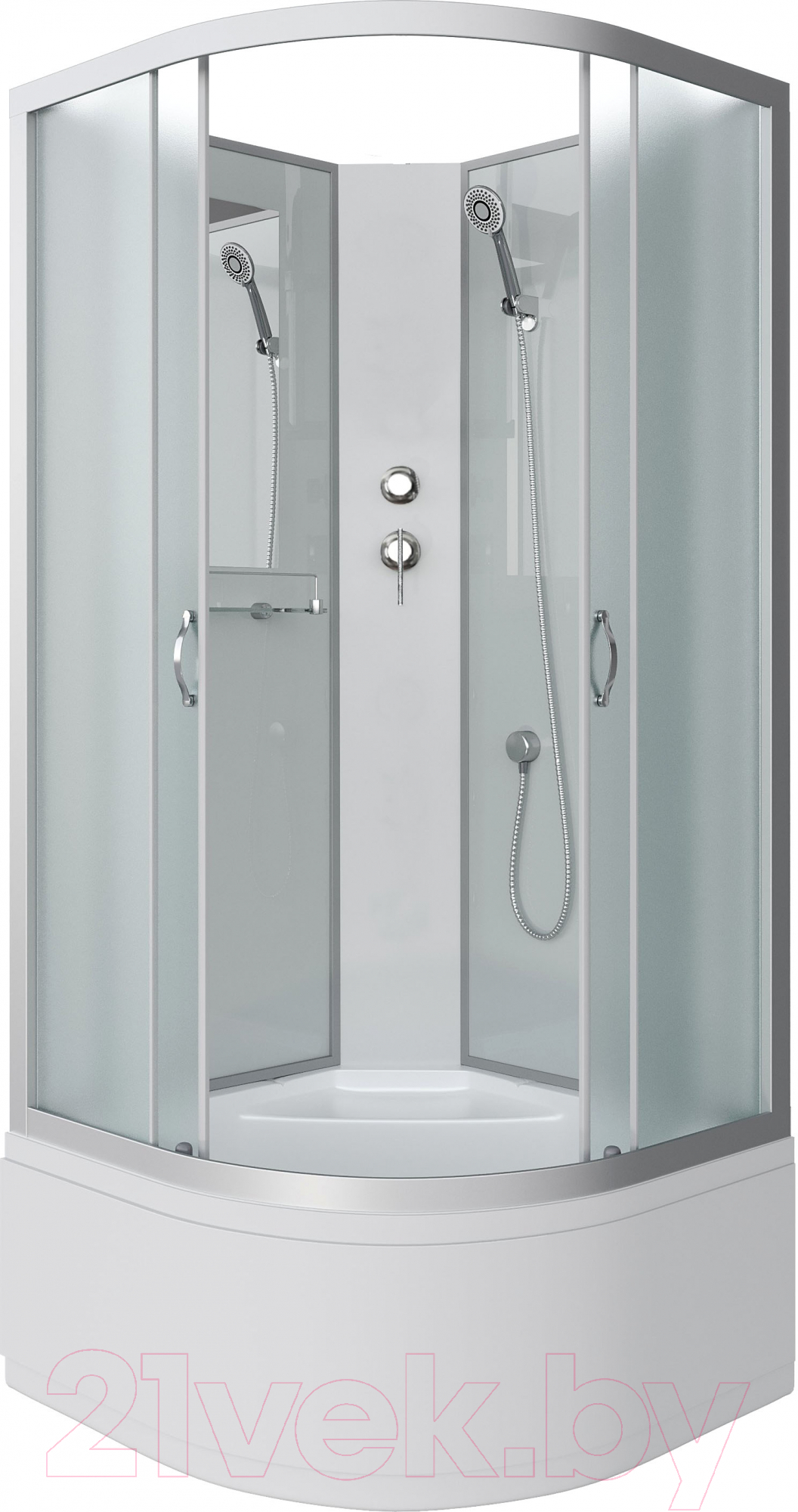 Душевая кабина Niagara NG-2307-14BK 80x80x200 (матовое стекло)