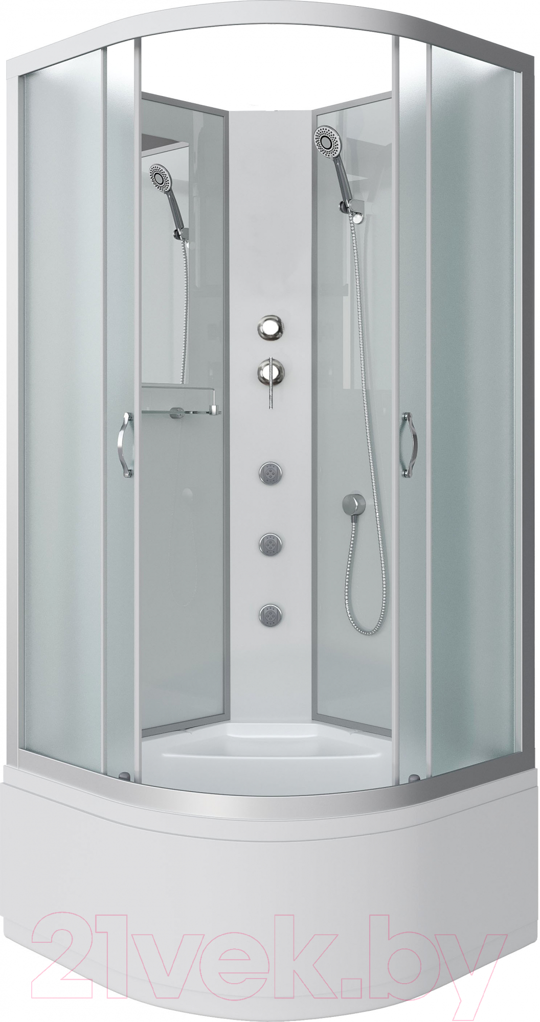 Душевая кабина Niagara NG-2307-14BKG 80x80x200 (матовое стекло)