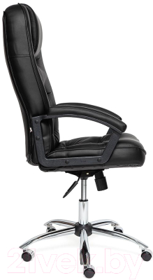 Кресло офисное Tetchair Сн9944 (хром/кожзам черный)