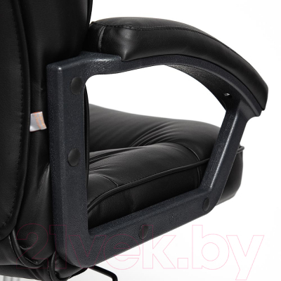 Кресло офисное Tetchair Сн9944 (хром/кожзам черный)