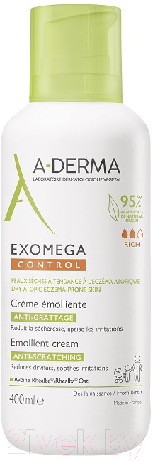 Крем для тела A-Derma Экзомега Контроль (400мл)