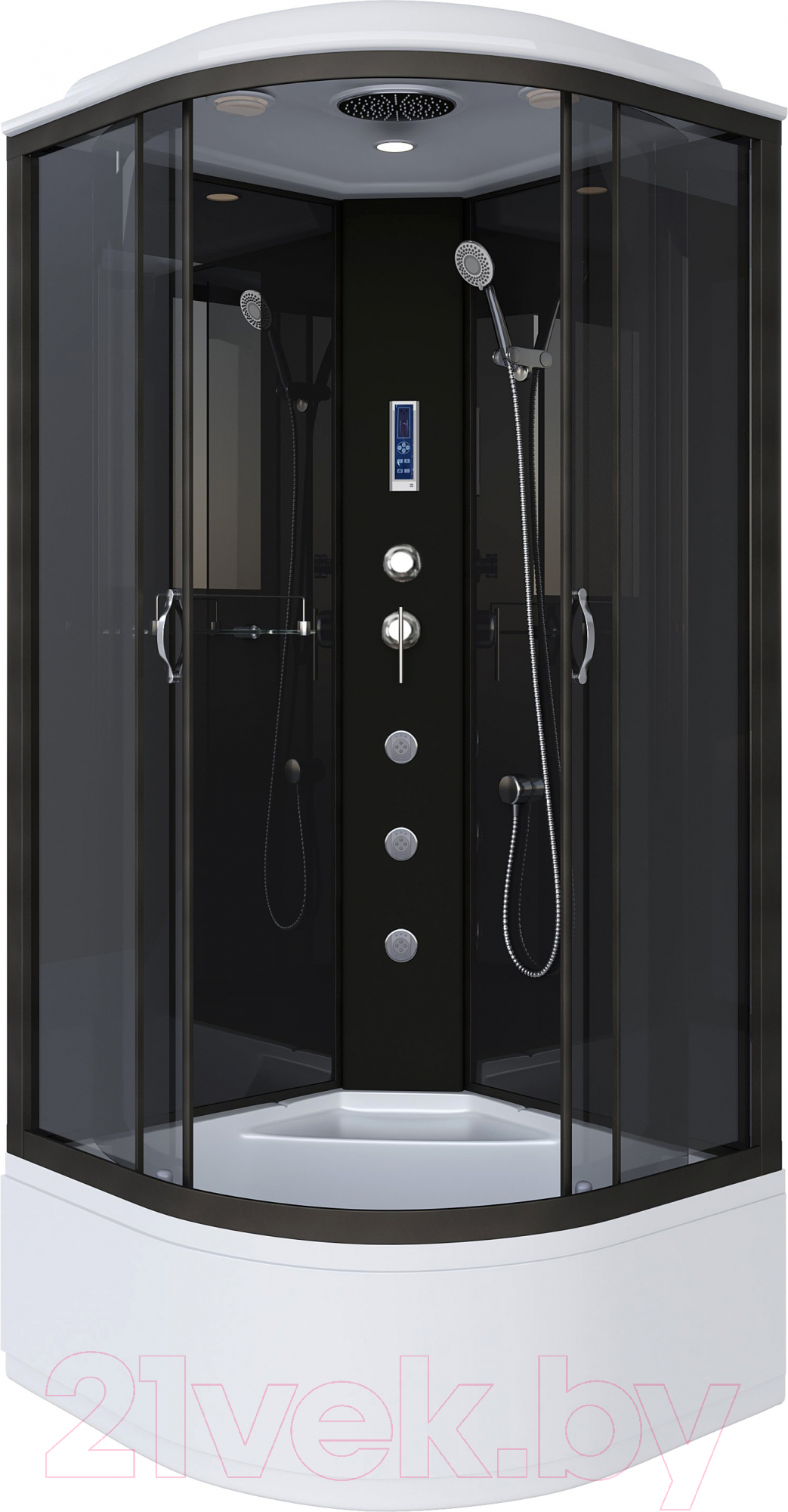 Душевая кабина Niagara NG-6508-14F 90x90x215 (тонированное стекло/черный)