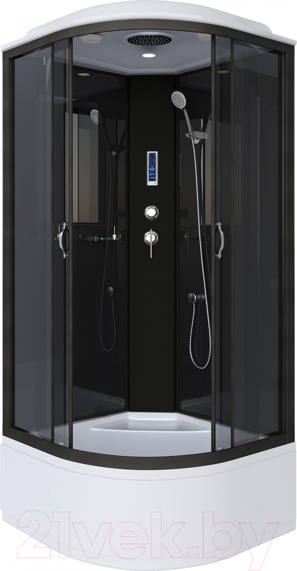 Душевая кабина Niagara NG-6508-14P 90x90x215 (тонированное стекло/черный)