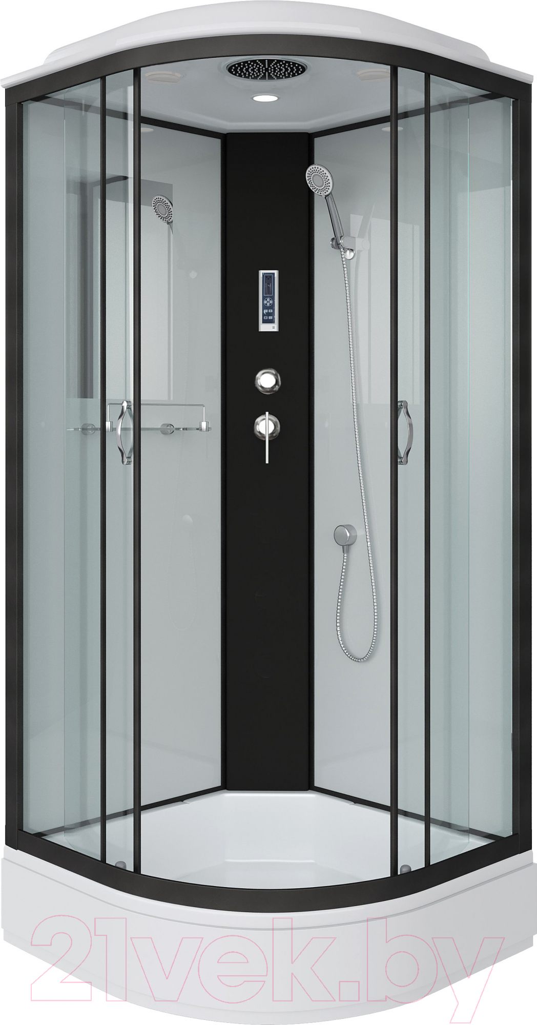 Душевая кабина Niagara NG-6703-14P 80x80x215 (прозрачное стекло/черный)