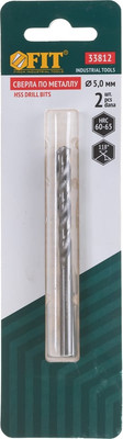 Набор сверл FIT HSS Полированные в блистере 5.0мм / 33812 (2шт) - 