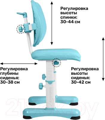 Стул детский Anatomica Ergo Duos (голубой)