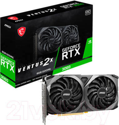 Видеокарта MSI RTX 3060 Ventus 2X 8G OC