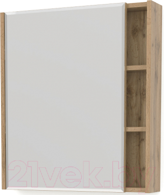 Шкаф с зеркалом для ванной Какса-А Silvia 60 б/о / 466788