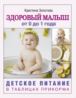 Книга АСТ Здоровый малыш от 0 до 1 года (Золотова К.И.) - 