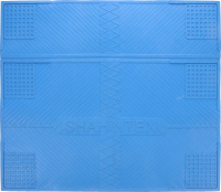 Коврик для ванной Shahintex Противовибрационный 62x55 (голубой) - 