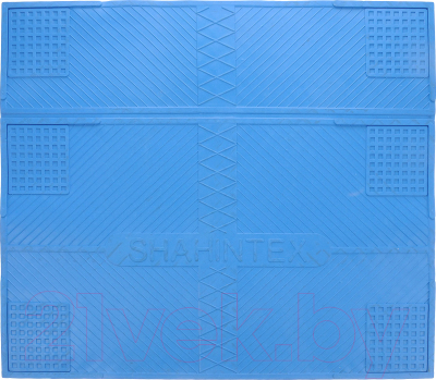 Коврик для ванной Shahintex Противовибрационный 62x55 (голубой)