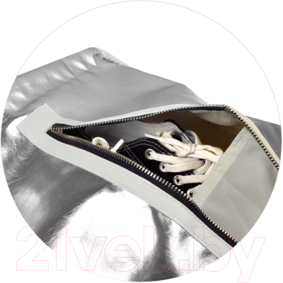 Мешок для обуви Феникс+ 60527 (серебристый)