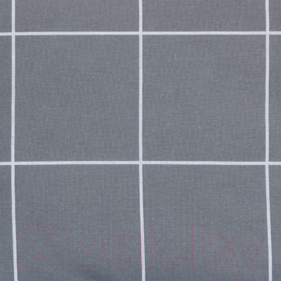 Комплект постельного белья Этель Клетка / 9355723 (серый)