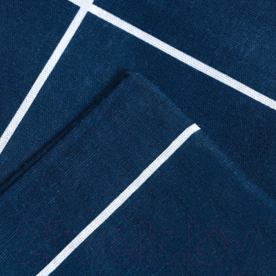 Комплект постельного белья Этель Клетка / 9355728 (синий)