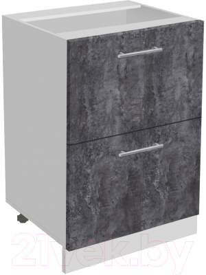 Шкаф-стол кухонный Артём-Мебель 600мм СН-114.16-Ш (ДСП бетон спаркс)