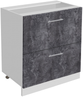 Шкаф-стол кухонный Артём-Мебель 800мм СН-114.17-Ш (ДСП бетон спаркс) - 