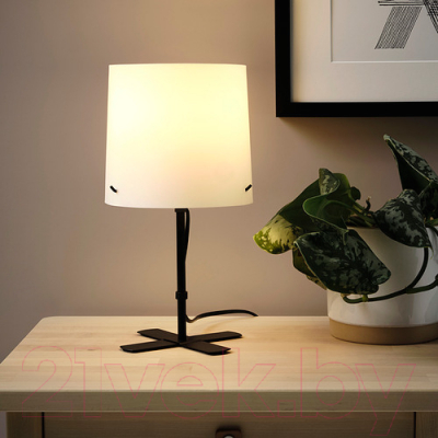 Прикроватная лампа Ikea Барласт 005.045.57 (черный/белый)