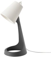 Прикроватная лампа Ikea Сваллет 703.584.87 (темно-серый/белый) - 