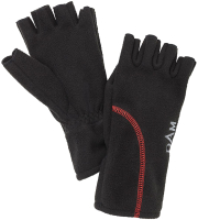 Перчатки для охоты и рыбалки DAM Windproof Half Finger / 76512 (L, черный) - 