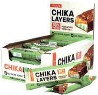 Набор протеиновых батончиков Chikalab Chika Layers Фисташковый йогурт (60г) - 
