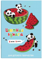 

Набор цветной бумаги Феникс+, Панды на обеде / 60424