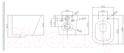 Унитаз подвесной с инсталляцией BelBagno BB3103CHR/SC/BB002-80/BB018-GV-BIANCO