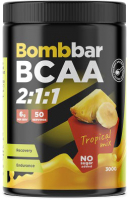 Аминокислоты BCAA Bombbar Тропический микс (300г) - 